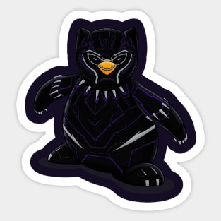 Black Panther Penguin Mashup Sticker